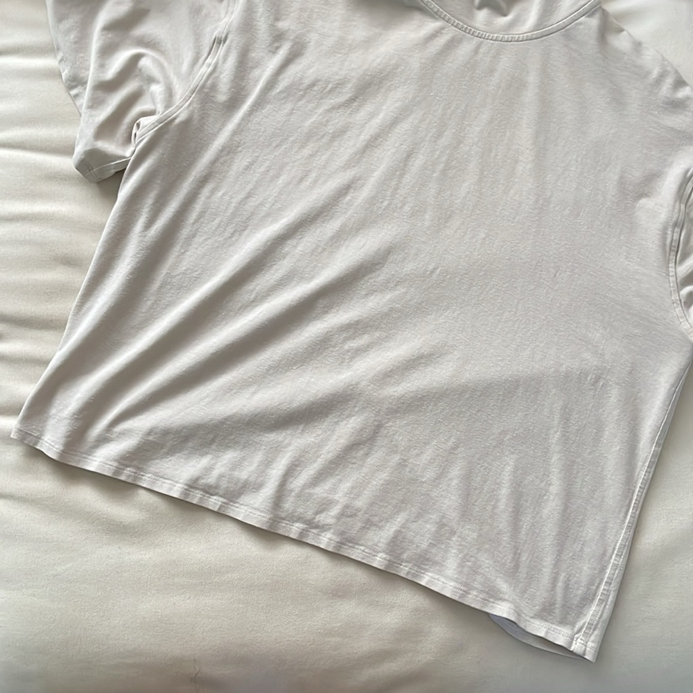 Lululemon gray boxy turtleneck short sleeve top size 6 - Picture 3 of 5